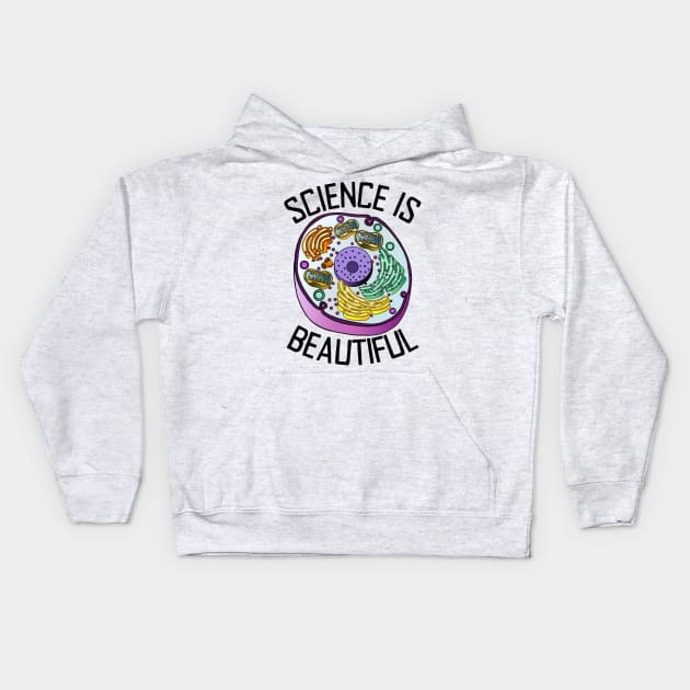 Science Is Beautiful Kids Hoodie by Slightly Unhinged